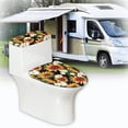 thumbnail image 6 of HELLHERO Bathroom Toilet Lid Cover & 2 Pcs Set Toilet Dust Cover Set & Adjustable for Bathroom Home Comfort, 6 of 8