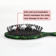 thumbnail image 5 of Dark Green Christmas Tree and Star Pattern Hair Brush,Girls Detangling Hair Brush,Glide Through Tangles with Ease for Wet & Dry Hair,8.8"X2.8", 5 of 7
