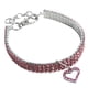 thumbnail image 1 of Collar para perro con brillantes diamantes de imitación y forma de corazón para mascotas de Dog Kingdom, 1 of 5