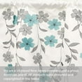 thumbnail image 3 of DriftAway Isabella Faux Silk Embroidered Window Curtain Embroidered Crafted Flower Lined with Thermal Fabric 2 Panels 63"L x 50"W, 3 of 9