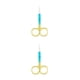 thumbnail image 1 of Tijeras para cejas Seitruly 2Conjunto acero inoxidable azul dorado, 1 of 6