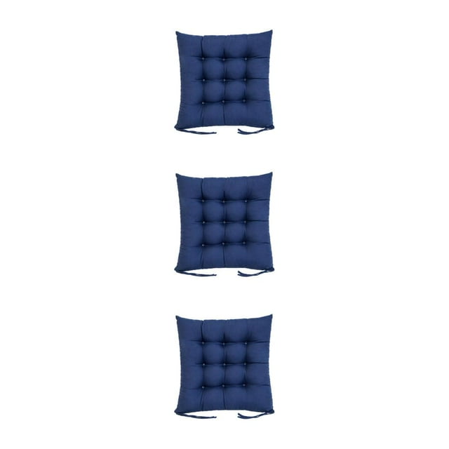 relayinert Coussin Respirant en Tissu Polyester Remplissage de Perles Libération de Pression avec Remplissage de Perles pour Libérer la Pression Assise Bleu Foncé 3Ensemble