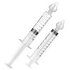 2PCS Portable Baby Nasal Irrigator Syringe Nose Cleaner Needle Tube Silicone Nasal Aspirator