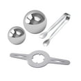 thumbnail image 4 of Estante para bolas de hielo para café, Bola de enfriamiento para Espresso, utensilios de cocina, soporte para bolas de hielo y conjunto con rizador, 2 bolas, 4 of 8