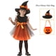 thumbnail image 1 of 2023 Infant Girls Halloween Cosplay Kids Pumpkin Costume Children Dress Clothing Set Headband Pumpkin Bag, 1 of 4