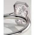 thumbnail image 2 of CAPRICARATS 3.00Ct Radiant Cut Moissanite Solitaire Engagement Ring, Open Cathedral, 10K White Gold, 2 of 5