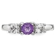 thumbnail image 4 of 10k WhiteGold Survivor Collection Clear/Purple Topaz Pamela Ring, 4 of 4