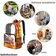thumbnail image 4 of Xoenoiee Fire Fighting Truck Print 17 Inch Backpack for Kids Boys 17 Inch Clear Backpacks Transparent Large Schoolbag PVC See Through Bookbag Rucksack Satchel for Kindergarten Primary Student, 4 of 7