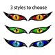 thumbnail image 2 of 2PCS Pegatinas de coche Evil Eye Zombie Style Calcomanía impermeable a prueba de sol para espej Carevas Pegatina, 2 of 7
