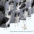 thumbnail image 6 of Cute Border Collie Pattern Shower Curtain 36"x72" ,Bathroom Decorative Shower Curtains Set with 12 Hooks,Modern Waterproof Washable Shower Curtain, 6 of 6