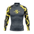 thumbnail image 1 of New Mens Rash Guards Long Sleeve Surf Shirt Surfing Diving Suit UV Protection Tops Skinsuit Swimming Tight Gym Clothes Rashguard 6 S Fit 40-45KG, 1 of 6