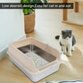 thumbnail image 4 of Stainless Steel Litter Box with Lid, Extra Large Cat Litter Box, Metal Litter Box High Sided, Never Absorbs Odors, Anti Urine Leakage, Easy Cleaning, Include Scoop, 4 of 7