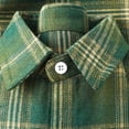 thumbnail image 5 of YODETEY Men's Classic Plaid Long Sleeve Button Down Flannel Shirt,Regular Fit Plaid Dress Shirts,Size S-2XL, 5 of 6