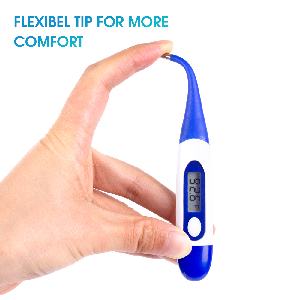 Genial - Digital LCD Oral Thermometer Baby And Adult Soft Tip (°F