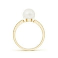 thumbnail image 2 of ANGARA Classic Freshwater Cultured Pearl Solitaire Ring in 14K Yellow Gold for Women | June Birthstone, Birthday, Anniversary, Jewelry Gift for Women | Pearl Ring, 2 of 11