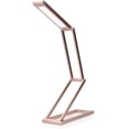 thumbnail image 1 of Lámpara de escritorio LED plegable - Luz de mesa USB portátil plegable con 3 configuraciones de brillo - Para el hogar, lectura, estudio, trabajo, viajes - Oro rosa, 1 of 5