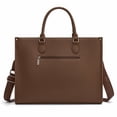thumbnail image 6 of Wrangler Laptop Tote Bag for Women Western Style Work Crossbody Bag, Cow-Coffee, 6 of 6