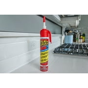 Flex Caulk Clear Silicone Sealant, 6.6 oz, Adjustable Trigger Flow Nozzle, Waterproof All-Purpose Indoor & Outdoor Use
