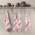 thumbnail image 5 of Soft Absorbent Reusable Kitchen Towels, Set of 4|28x18 in, Heart and Rose and Lips Dining Kitchen Living Room Tea Towels Dish Towels Decorative Towels Washcloth Gift, 5 of 7