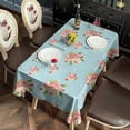 thumbnail image 2 of Pioneer Flower Floral Print Pattern Rectangle Tablecloth 60"x120",Waterproof Polyester Rectangle Table Cloth, Wipeable Spillproof Polyester Tablecloth for Dining, Camping, Indoor and Outdoor, 2 of 6