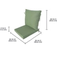 thumbnail image 5 of Better Homes & Gardens 20" x 20" Premium Green Outdoor Dining Chair Cushion, 5 of 10
