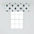 thumbnail image 2 of Ambesonne Baseball Window Valance, Vertical Softball Motifs, 54" X 18", Dark Petrol Blue White, 2 of 3