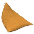 thumbnail image 2 of Orange Lounger Chair Bag, Striped Fiber Texture Image Abstract Thin Lines Complex Grid in Vintage Design Print, High Capacity Storage with Handle Container, Lounger Size, Orange, by Ambesonne, 2 of 5