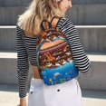 thumbnail image 5 of Easygdp Animals On Noah's Ark2 for Durable Canvas Laptop Backpack - Adjustable Shoulder Strap, Large Capacity, Fits 15-17in Laptops, for School, Work, Travel-Medium, 5 of 5