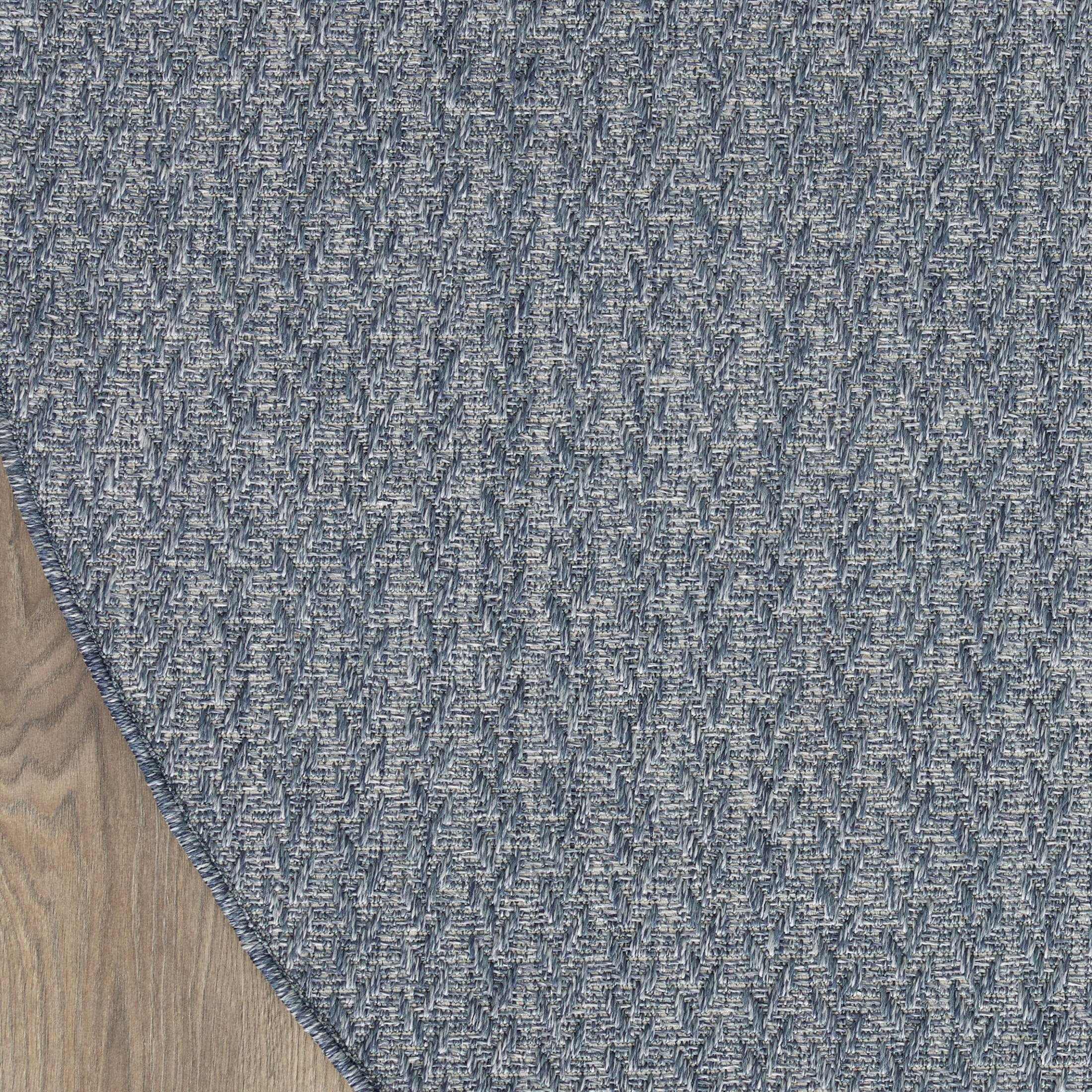 Nourison Tulum 8' x Round Denim Outdoor Rug