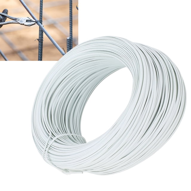Alambre de Amarre de Barra de Pvc Galvanizado de Acero de Refuerzo, Corte Fuerte y Flexible para diversas aplicaciones en interiores y exteriores