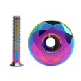 thumbnail image 2 of Tapas Superiores De Auriculares De Bicicleta, Aluminio aleación Bicicleta De Bicicleta Frontal Tapón Superior Tapas De Auriculares Arcoiris Con Tornillos Para Bicicletas De, 2 of 7