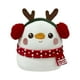thumbnail image 1 of Peluche navideño para abrazar, regalo de fiesta de Navidad, decoración del hogar, adorable caricatura forma de muñeco de nieve, 1 of 8