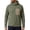 Army Green sweatshirt for men #4, variant on Men's Ribbed Knit Hooded Tops Pullover Cowl Funnel Collar Thermal Sweatshirt Long Sleeve Loose Fit Solid Warm Pullover Tops Outdoor Hiking Single Zippered Chest Patch Pocket Army Green,L