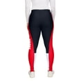thumbnail image 6 of Women's WEAR by Erin Andrews Navy/Red Houston Texans Color-Block Leggings, 6 of 6