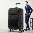thumbnail image 2 of Maleta de viaje de gran capacidad, bolsa con ruedas Oxford impermeable, ruedas universales, equipaje de mano de cabina de 20 pulgadas, 2 of 4