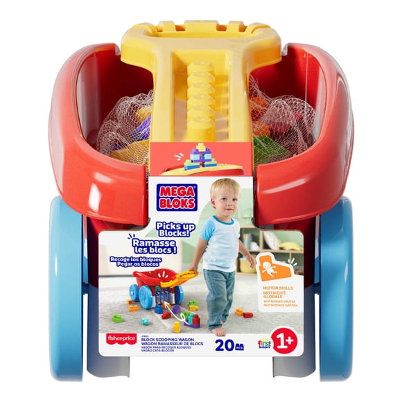 Juguete de Construcción Mattel Mega Bloks Vagón Recoge Bloques