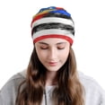 thumbnail image 6 of Men Women Beanie Skull Cap Flag Thin Blue Line Flag Slouchy Beanie Hat For Outdoor Running Work, 6 of 7