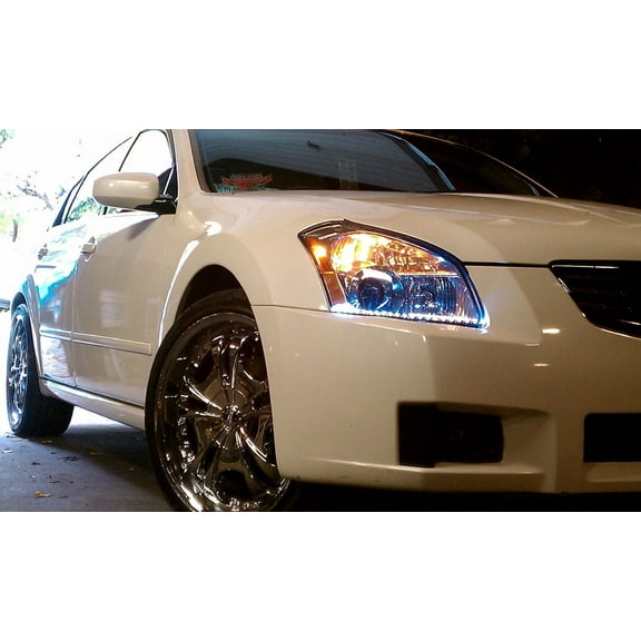 For The 2007 2008 Nissan Maxima LED DRL Head Light Strips Daytime Running Lamps