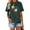 A-Dark Green, variant on Anbech Sunflower Shirts for Women Short Sleeve Tee Tops Teen Junior Girls Summer Tshirt Clothing