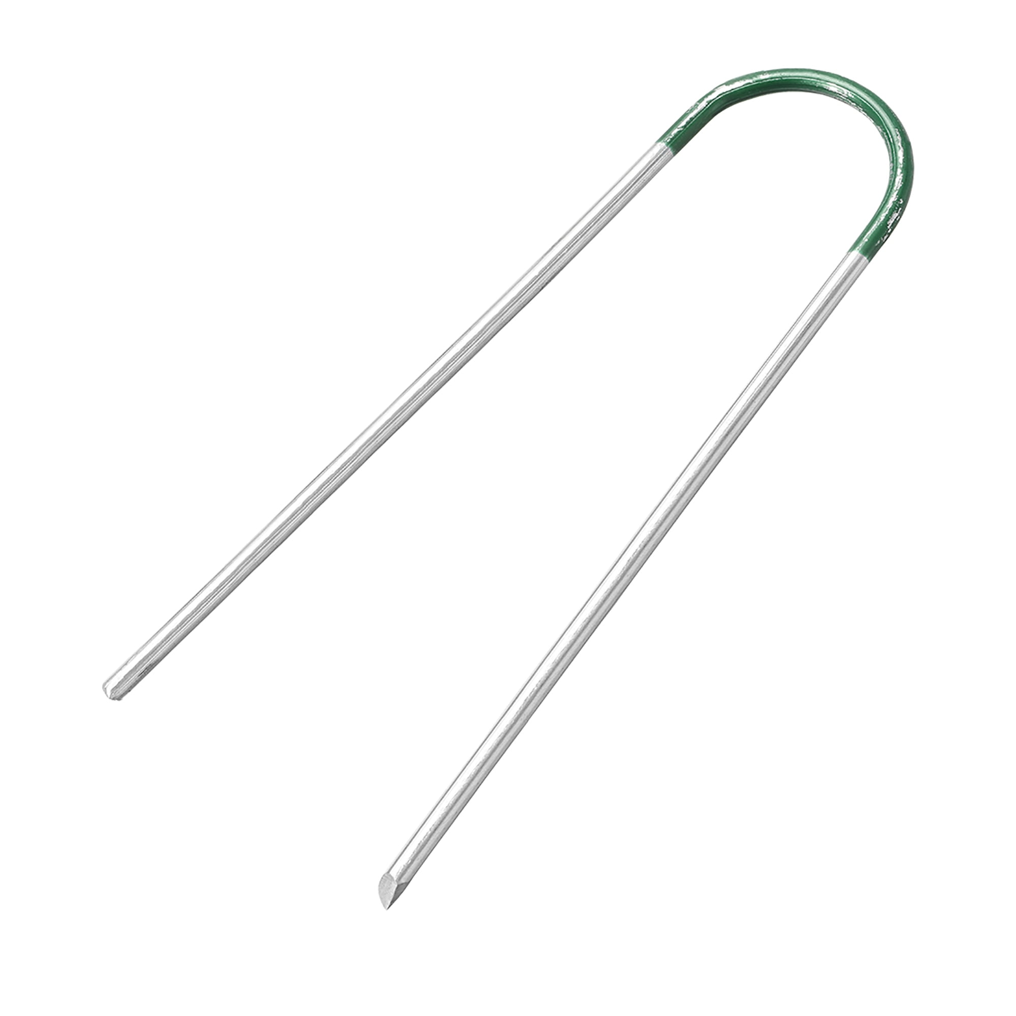 UShaped Garden Staples Pegs Ground Pins 200mm 7.9(inch) 4mm Dia Round