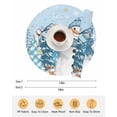 thumbnail image 6 of 15 Inch Round Placemats Set of 4, Blue Snowman Christmas Non Slip Heat Insulation PP Table Mats, Xmas Tree Snowflake Winter Elk Washable Place Mats for Kitchen Dining Party Table Decor, 6 of 7