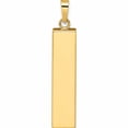 thumbnail image 4 of 14K Two-Tone Polished Hollow Mezuzah With Star Of David And Chai Pendant (32 X 6.17) Made In United States -Jewelry By Sweet Pea, 4 of 7
