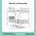 thumbnail image 5 of Storkcraft Caribou Twin over Twin Bunk Bed, White, 5 of 18