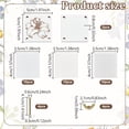 thumbnail image 2 of 1set Press Flower Tool sets with Wood Book Binding Machine & Fibre Drying Plate & Sponge Mat Translucent Tracing Paper White 10~49.8x22~50x8.7mm Hole: 4mm, 2 of 6