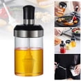 thumbnail image 1 of Vaidha 250ml Glass Seasoning Container Oil/Honey Dispenser Bottle, 1 of 2