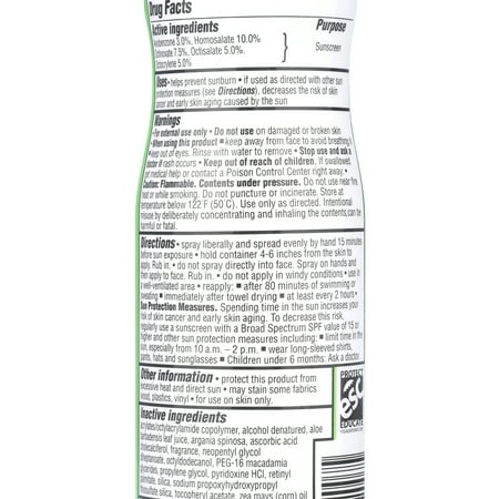 SEA & SKI Beyond UV Hydrating Sunscreen Spray, Broad Spectrum SPF 50, Citrus Scent, 6 Oz