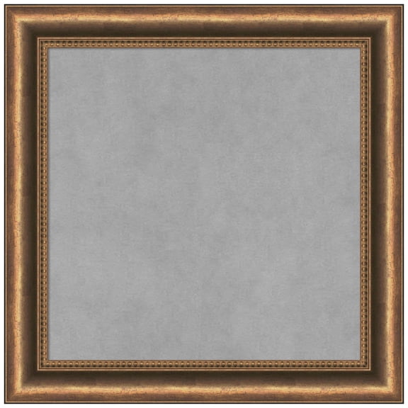 Amanti Art Manhattan Bronze Narrow Framed Magnetic Board 20 x 20 in.