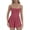 Dark Pink, variant on Women's Sleeveless Tennis Dress Summer Pleated Yoga Workout Mini Dresses with Built-in Shorts Spaghetti Strap Athletic Romper Short Sundress