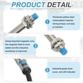 thumbnail image 3 of 5Pcs Inductive Proximity Sensor,NPN NO M8 DC 6-36V 300mA Proximity Switch, 3 of 5