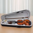 thumbnail image 1 of 4/4 Juego de violín de madera maciza 4/4 Tamaño completo con cajas Bow Strings Extra Rosin Tuner Violin 4/4 Juego completo para adultos principiantes Estudiante, 1 of 9
